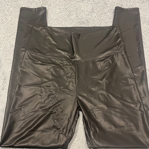 Faux leather leggings